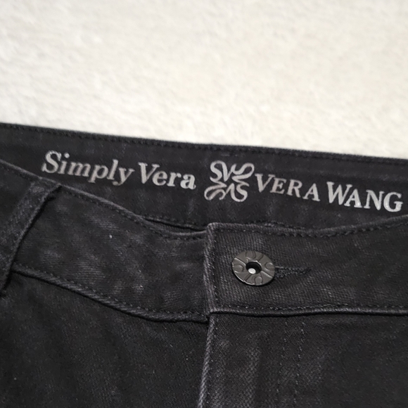 Simply Vera by Vera Wang Jeans Black Denim straight leg👖 #fashion #style - Picture 6 of 8